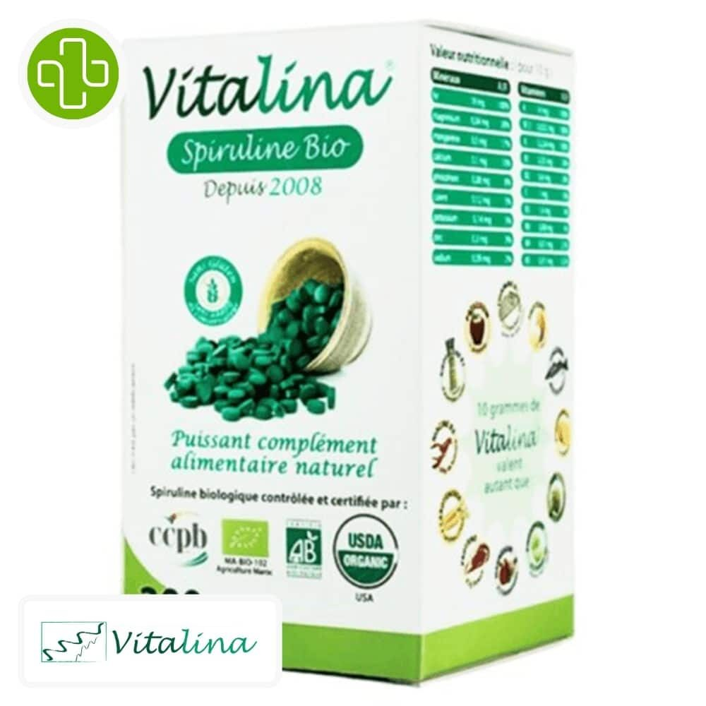 Vitalina Spiruline Bio Et Naturelle 100 Comprimes