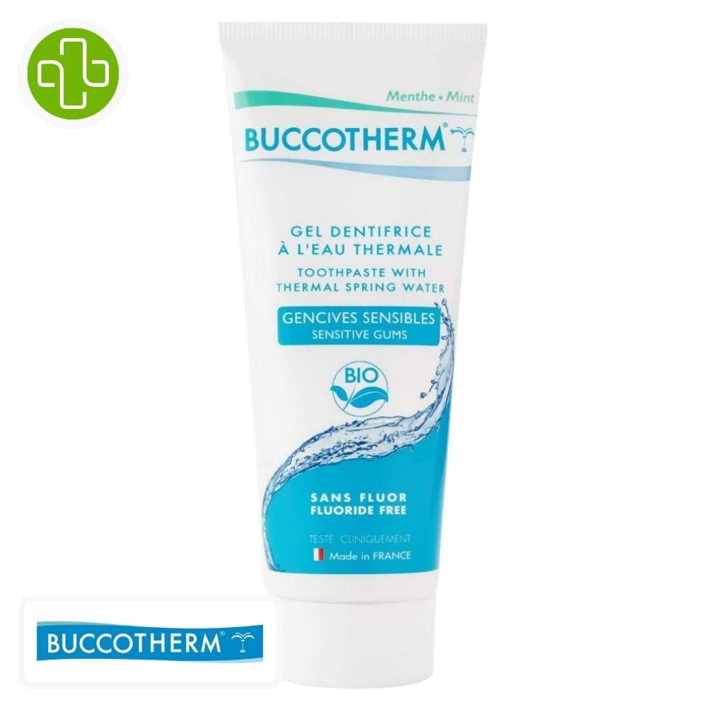 Buccotherm Gel Dentifrice A L Eau Thermale Gencives Sensibles Sans Fluor 75ml