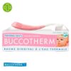 Produit de la marque Buccotherm Kit Premières Dents 0-2ans - 50ml sur un fond blanc avec un logo Parachezvous et celui de de la marque Buccotherm