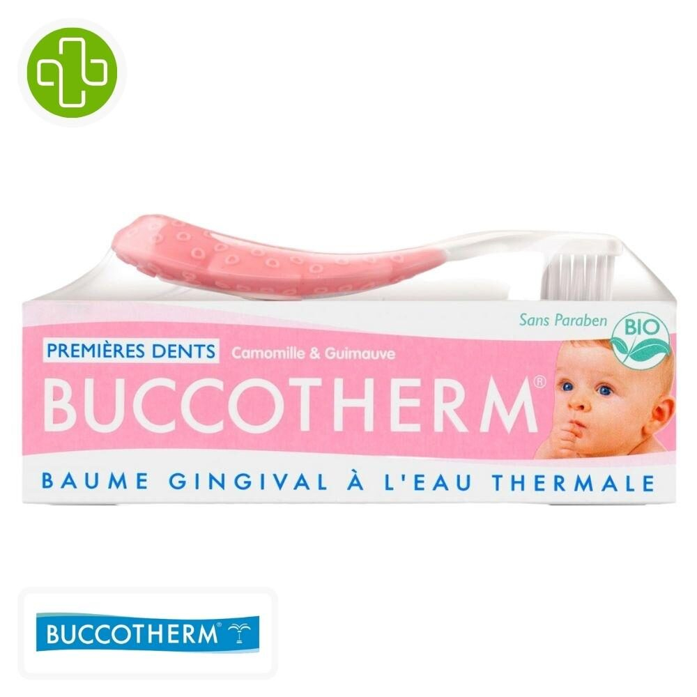 Buccotherm Kit Premieres Dents 0 2ans Brosse A Dents Et Baume Gingival A L Eau Thermale 50ml