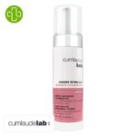 Produit de la marque Cumlaude Lab Hygiène Intime CLX Mousse Nettoyante & Raffraîchissante - 165ml sur un fond blanc avec un logo Parachezvous et celui de de la marque Cumlaude Lab