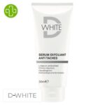 Produit de la marque D-White Sérum Exfoliant Anti-Taches - 30ml sur un fond blanc avec un logo Parachezvous et celui de de la marque D-White