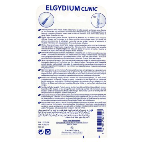 Elgydium clinic recharges refill rouge brossettes interdentaires - 3 / 4mm
