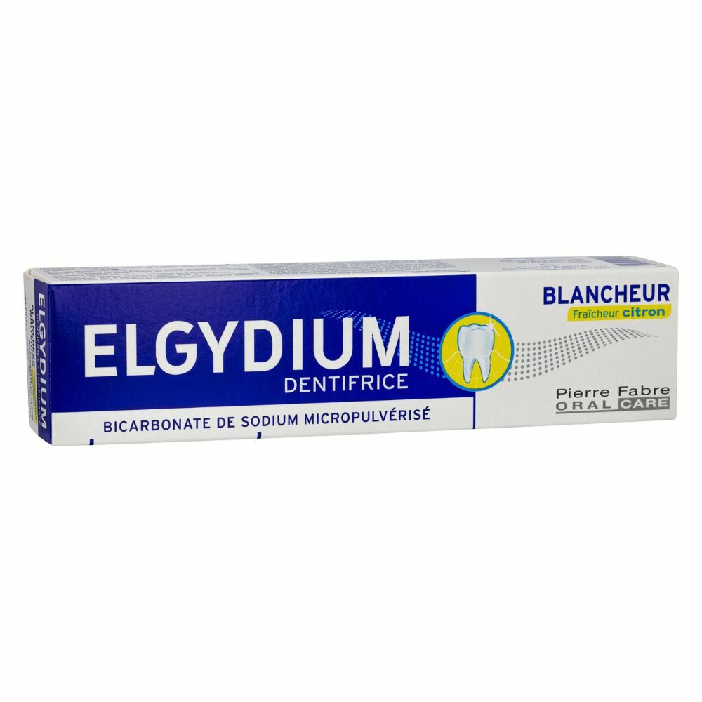 Elgydium dentifrice blancheur fraîcheur citron - 75ml