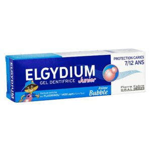 Elgydium junior dentifrice bubble enfants 7-12 ans premières dents définitives - 50ml