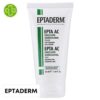 Produit de la marque Eptaderm Epta AC Émulsion Sébo-Régulatrice - 50ml sur un fond blanc avec un logo Parachezvous et celui de de la marque Eptaderm