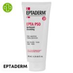 Produit de la marque Eptaderm Epta PSO Nettoyant États Squameux Urée 10% - 200ml sur un fond blanc avec un logo Parachezvous et celui de de la marque Eptaderm
