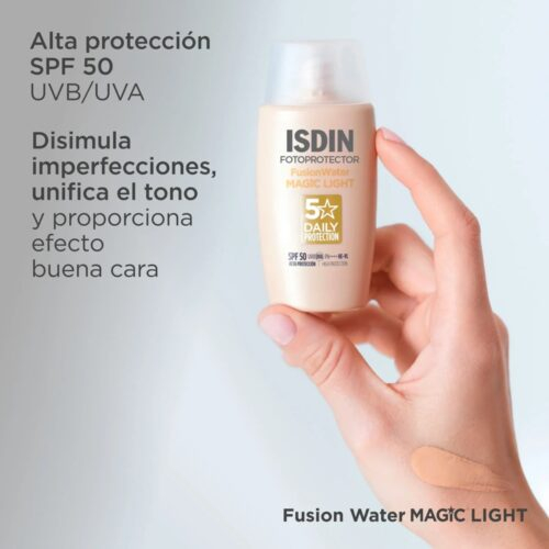 Isdin Fotoprotector Fusion Water Color Solaire Teinte Light Spf50 50ml 9