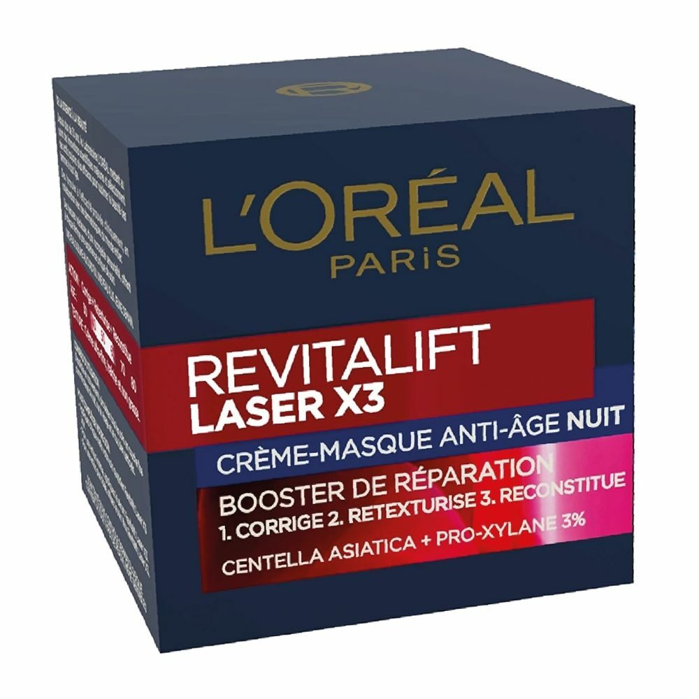 L'oréal revitalift laser x3 crème-masque anti-âge nuit réparateur - 50ml