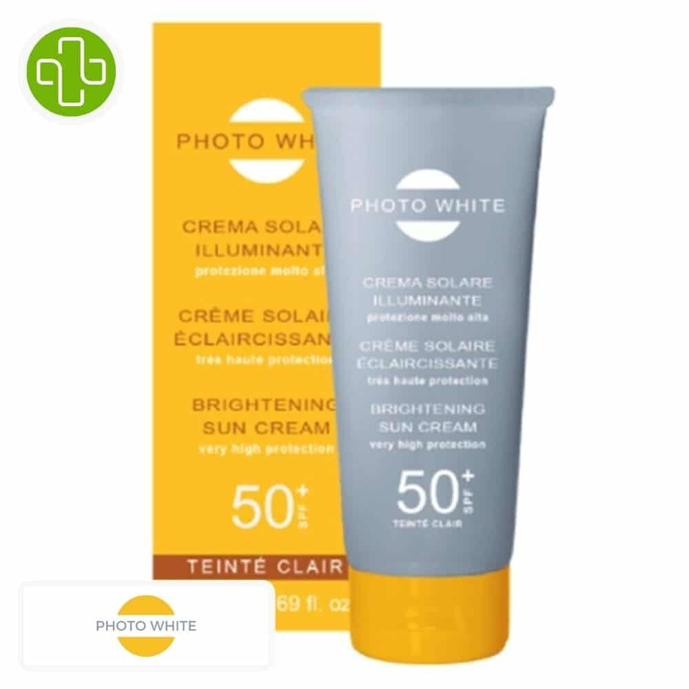 Photo White Creme Solaire Eclaircissante Teinte Claire Spf50 50ml