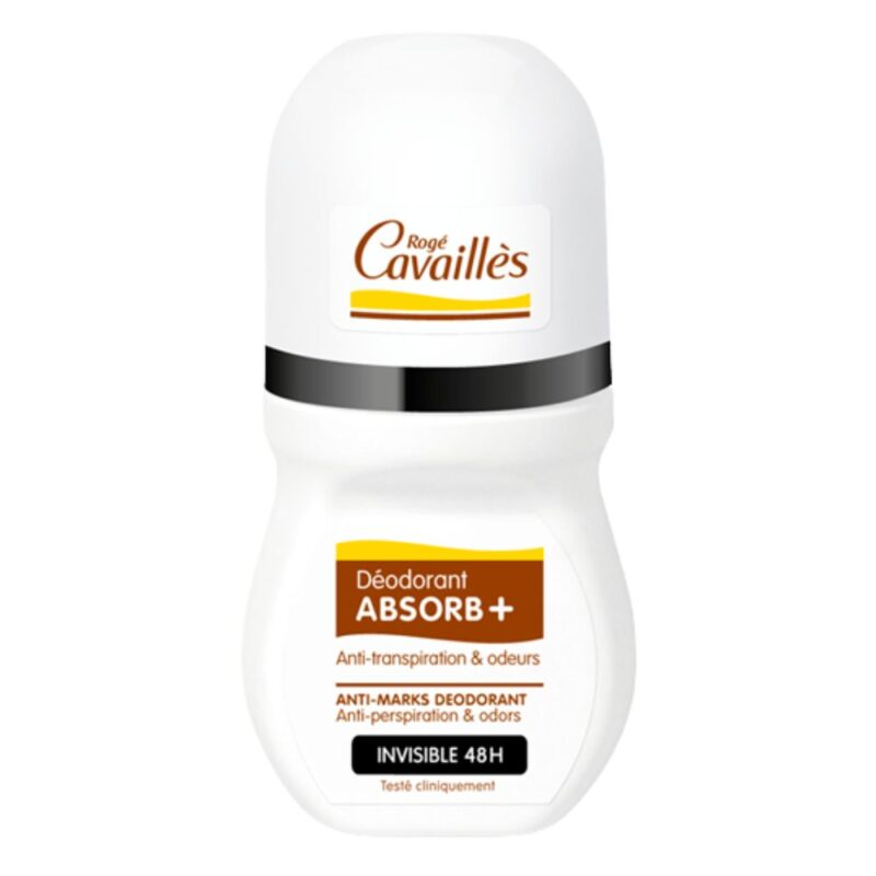 Rogé cavaillès déodorant absorb+ invisible 48h roll-on bille - 50ml