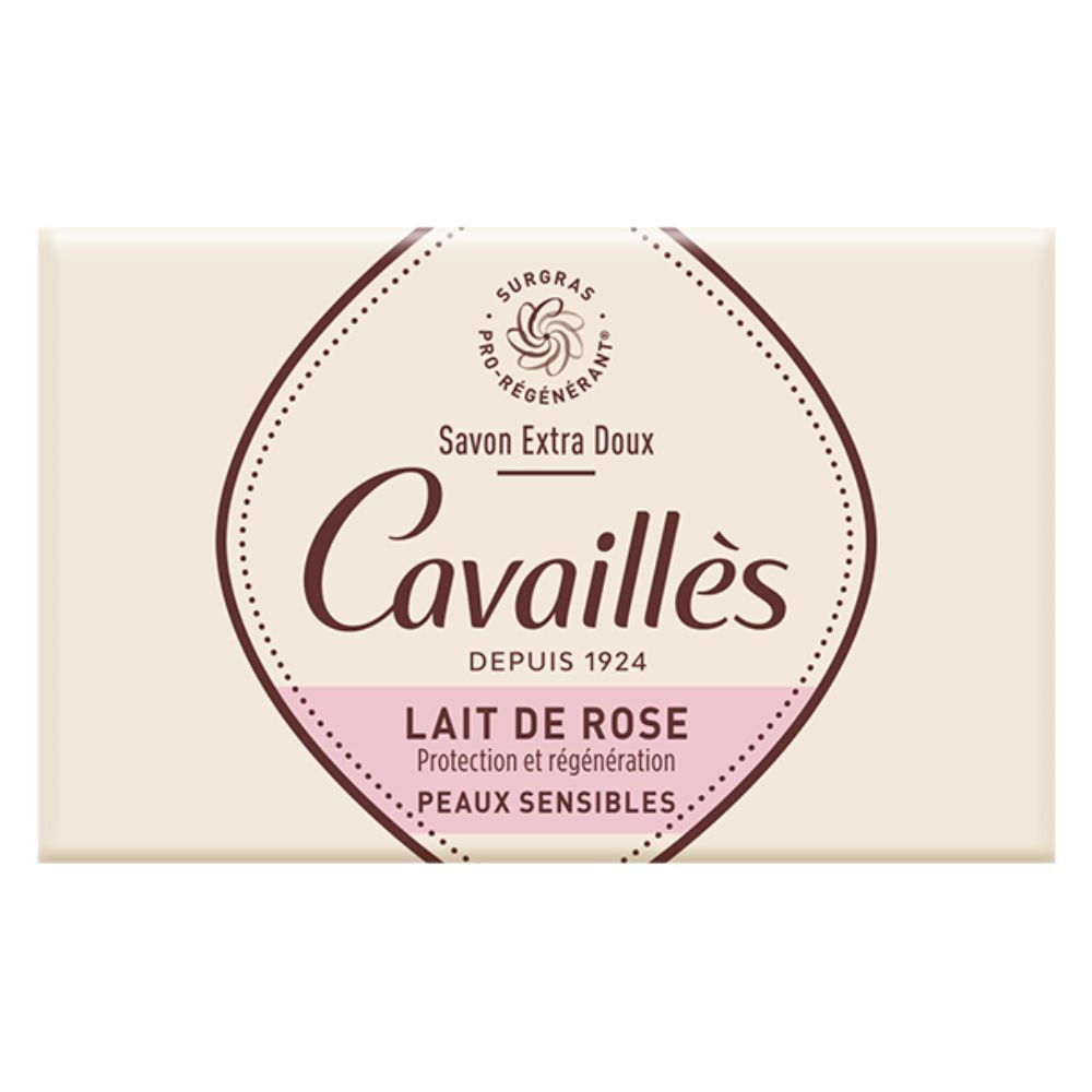 Rogé cavaillès savon surgras extra-doux parfumé lait de rose - 150g
