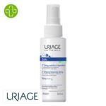 Produit de la marque Uriage Bébé 1er Spray Cu-Zn+ Apaisant Anti-Irritations – 100ml sur un fond blanc avec un logo Parachezvous et celui de de la marque Uriage