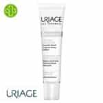 Produit de la marque Uriage Dépiderm Soin Ciblé Anti-Taches Concentré – 15ml sur un fond blanc avec un logo Parachezvous et celui de de la marque Uriage