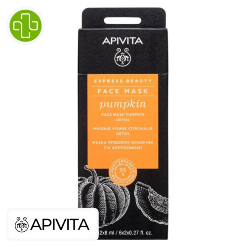 Apivita Express Beauty Masque Détoxifiant Citrouille - 6x2x8ml