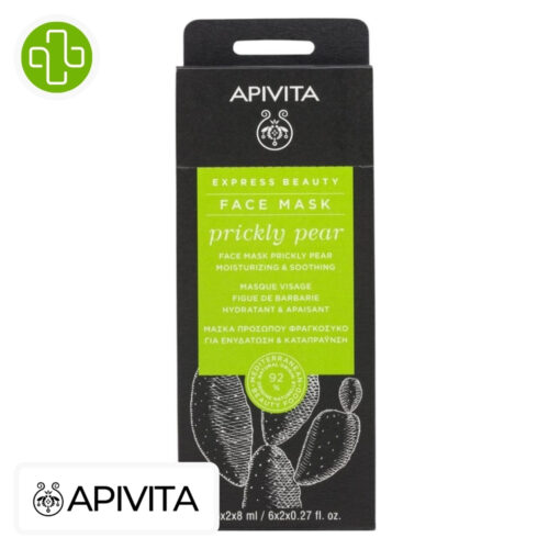 Apivita Express Beauty Masque Hydratant Apaisant Figue de Barbarie - 6x2x8ml