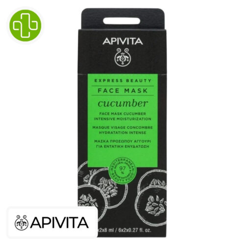 Apivita Express Beauty Masque Hydratant Intense Concombre - 6x2x8ml