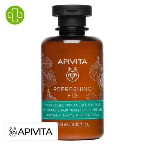 Apivita gel-douche refreshing fig huiles essentielles - 250ml
