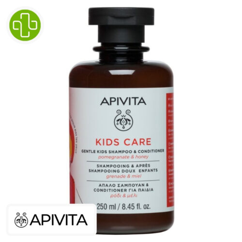 Apivita Kids Care Shampooing & Après-Shampooing Grenade & Miel - 250ml