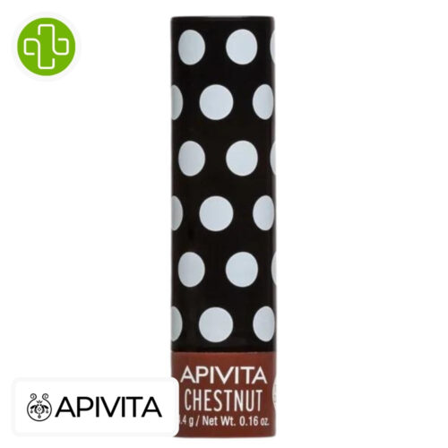 Apivita Lip Care Stick Protecteur Hydratant Lèvres Châtaigne - 4.4g