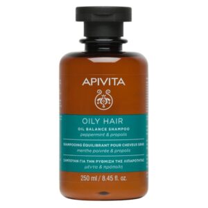 Apivita Shampooing Équilibrant Cheveux Gras Propolis & Menthe Poivrée - 250ml
