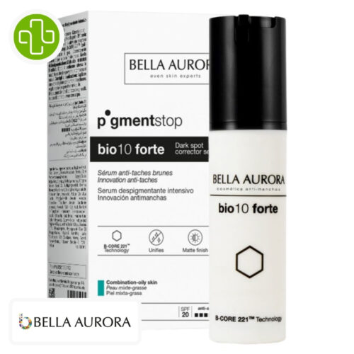 Bella Aurora Bio10 Forte Pigment Stop Sérum Anti-Taches Brunes Peaux Mixtes & Grasses - 30ml