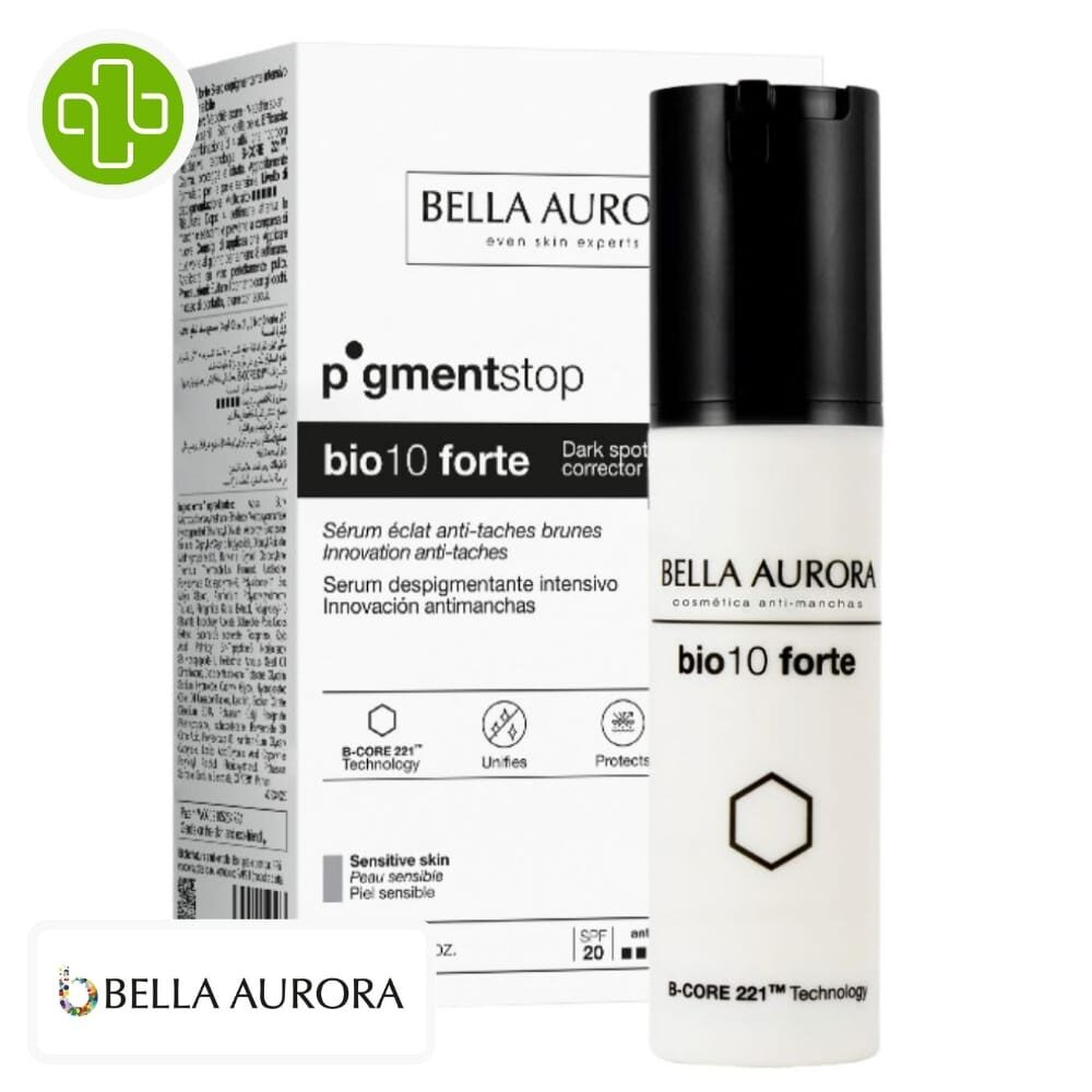 Bella Aurora Bio10 Forte Pigment Stop Serum Anti Taches Peau Sensible 30ml