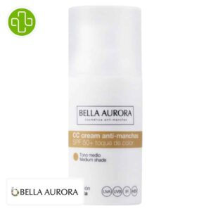 Bella Aurora Cc Creme Anti Taches Teinte Medium Spf50 30ml