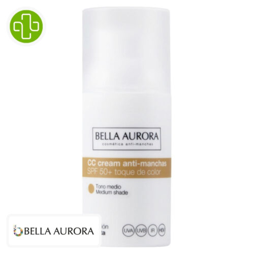 Bella Aurora CC Crème Anti-Taches Teintée Ton Moyen Spf50 - 30ml
