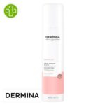 Produit de la marque Dermina Sensélina Spray Apaisant Rafraîchissant - 250ml sur un fond blanc avec un logo Parachezvous et celui de de la marque Dermina