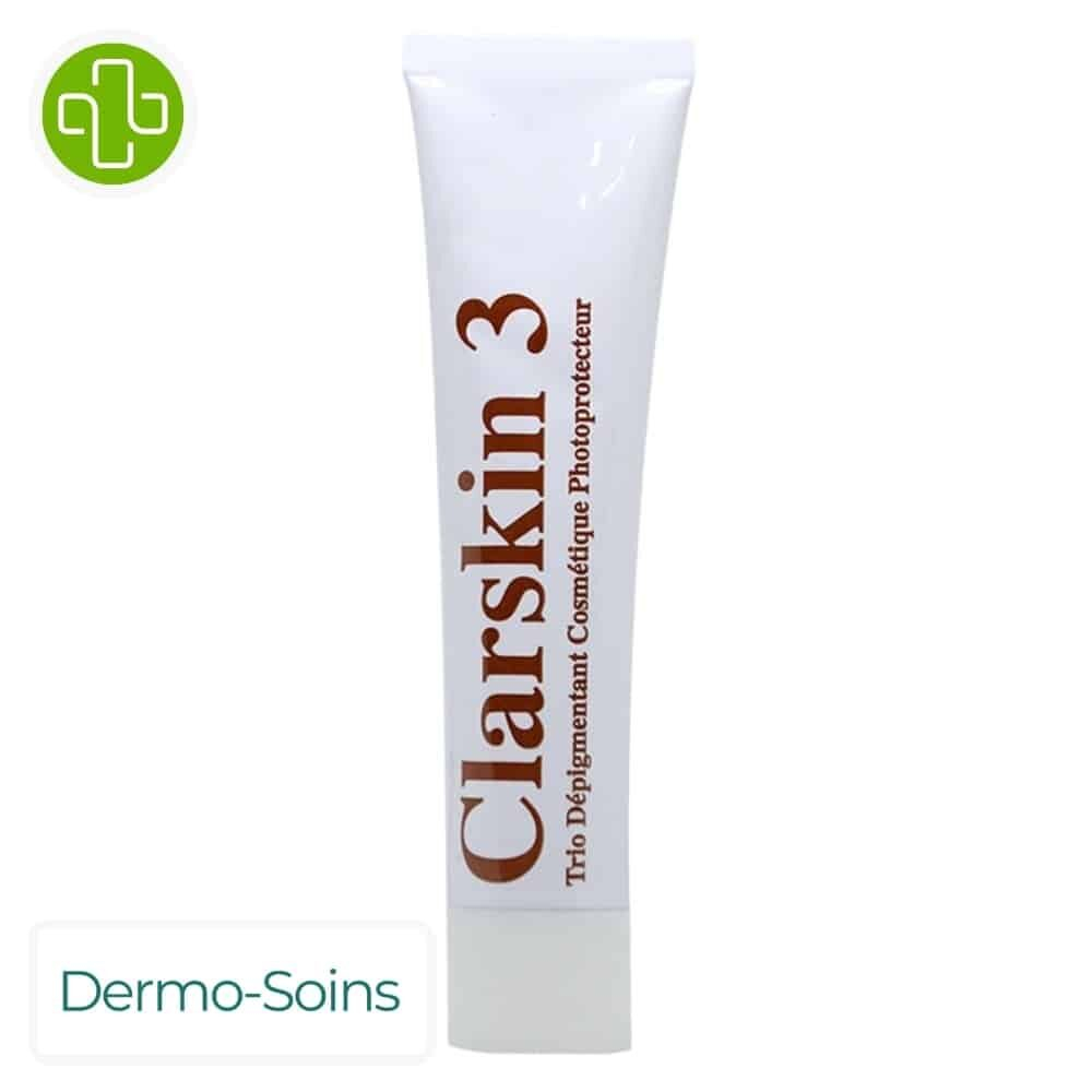Dermo Soins Clarskin 3 Trio Depigmentant Cosmetique Photoprotecteur 30g