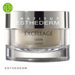 Produit de la marque Esthederm Excellage Crème Densité Nutrition Éclat - 50ml sur un fond blanc avec un logo Parachezvous celui de de la marque Esthederm