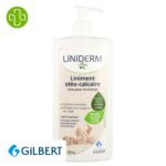 Produit de la marque Gilbert Liniderm Liniment Oléo-Calcaire pour le Change Pompe - 480ml sur un fond blanc avec un logo Parachezvous celui de de la marque Gilbert