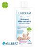 Produit de la marque Gilbert Liniderm Liniment Oléo-Calcaire pour le Change - 480ml sur un fond blanc avec un logo Parachezvous celui de de la marque Gilbert