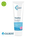 Produit de la marque Gilbert Vaseline Soin Adoucissant & Protecteur - 50ml sur un fond blanc avec un logo Parachezvous celui de de la marque Gilbert