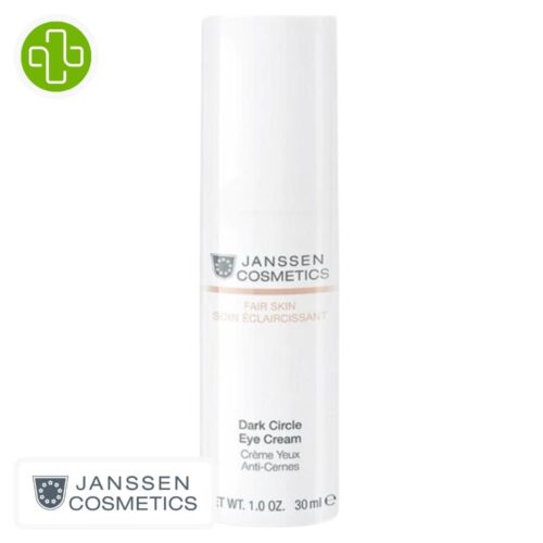 Produit de la marque Janssen Cosmetics Crème Contour des Yeux Anti-Cernes - 30ml sur un fond blanc avec un logo Parachezvous celui de de la marque Janssen Cosmetics