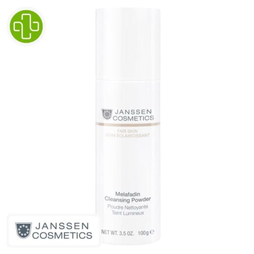 Produit de la marque Janssen Cosmetics Poudre Nettoyante Teint Lumineux - 100g sur un fond blanc avec un logo Parachezvous celui de de la marque Janssen Cosmetics