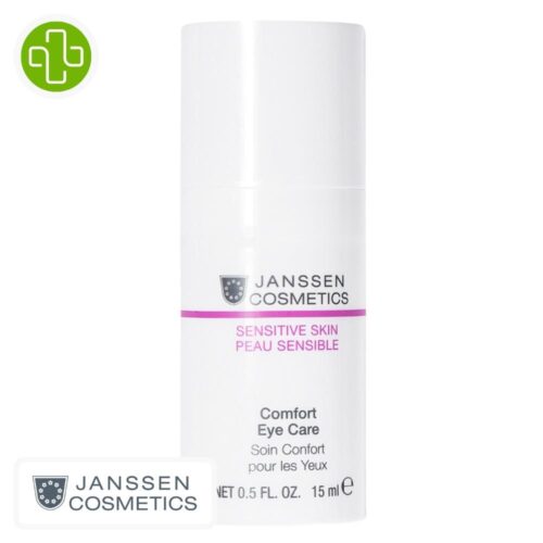Produit de la marque Janssen Cosmetics Soin Confort Contour des Yeux - 15ml sur un fond blanc avec un logo Parachezvous celui de de la marque Janssen Cosmetics
