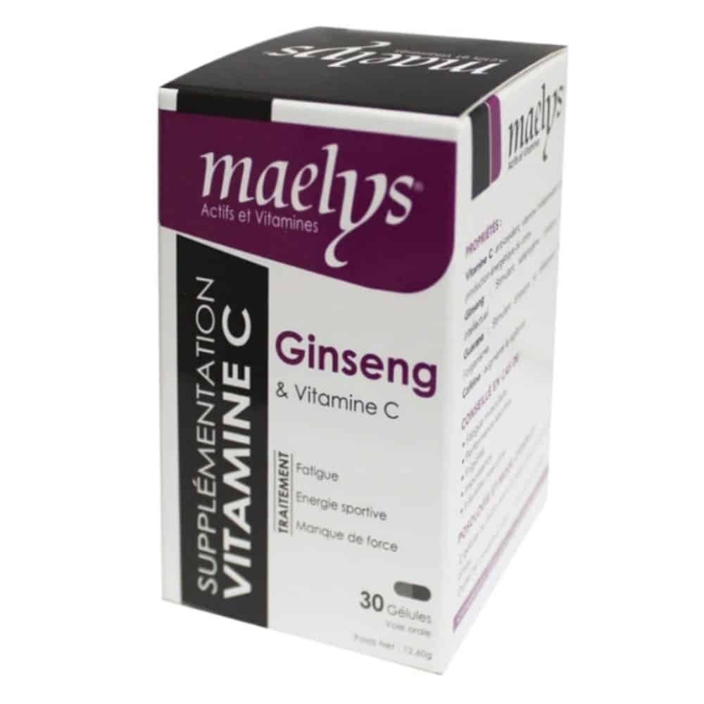 Maelys Ginseng Et Vitamine C 30 Gelules