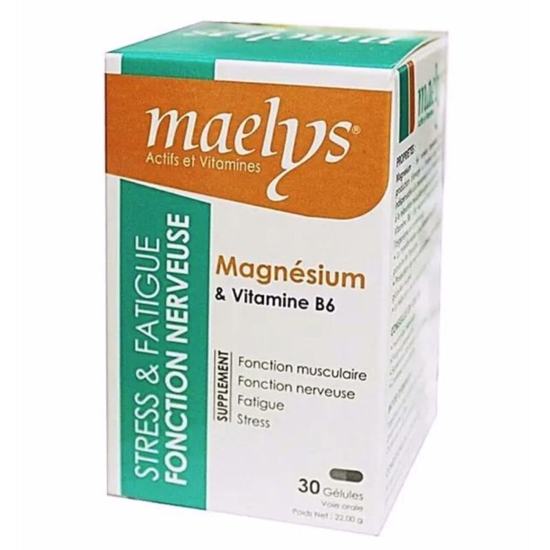 Maelys magnésium & vitamine b6 - 30 gélules