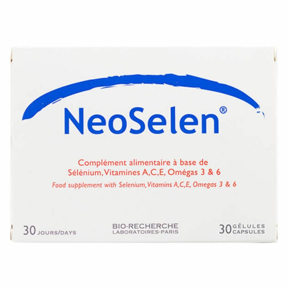 Neoselen complément sélénium vitamines a, c, e omégas 3 & 6 - 30 gélules