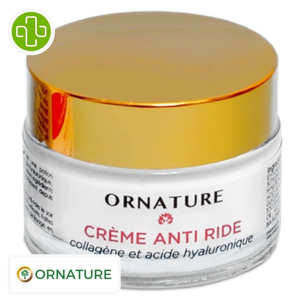 Ornature Creme Anti Rides Collagene Et Acide Hyaluronique 50g