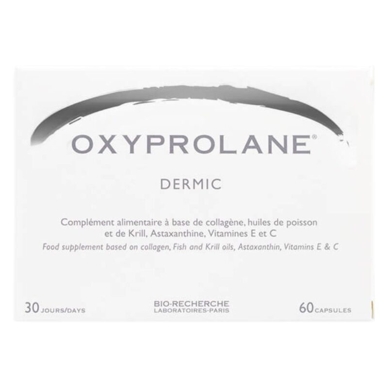 Oxyprolane dermic complément collagène huiles de poisson vitamines e & c - 60 gélules