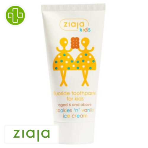 Ziaja Kids Dentifrice Enfants 6+ Avec Fluor Biscuits & Vanille - 50ml