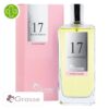 Produit de la marque Grasse Eau de Parfum N°17 (Rochas Paris – Eau de Rochas) Femmes – 100ml sur un fond blanc avec un logo Parachezvous et celui de de la marque Grasse
