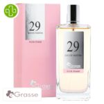 Produit de la marque Grasse Eau de Parfum N°29 (Lancôme - La Vie est Belle) Femmes - 100ml sur un fond blanc avec un logo Parachezvous et celui de de la marque Grasse