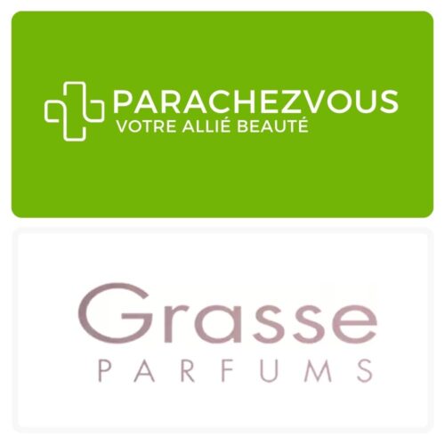 Logo de la marque Grasse Maroc et celui de la parapharmacie en ligne Parachezvous