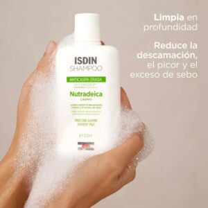 Isdin Shampoo Shampoing Nutradeica Antipeliculaire Pellicules Grasses 200ml 7