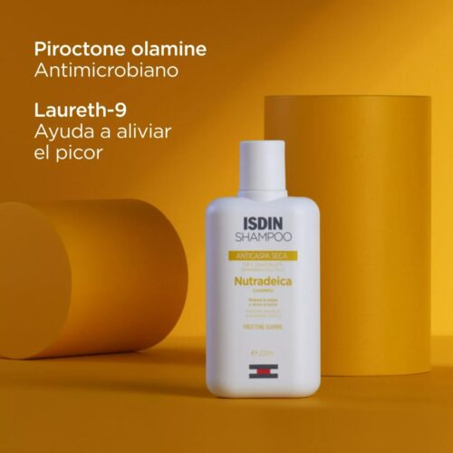 Isdin Shampoo Shampoing Nutradeica Antipelliculaire Pellicules Seches 200ml 2