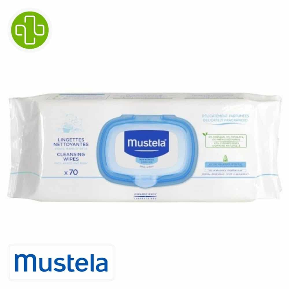 Mustela Bebe Enfant Lingettes Nettoyantes 70u